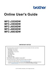 Brother MFC J6935DW manual. Camera Instructions.